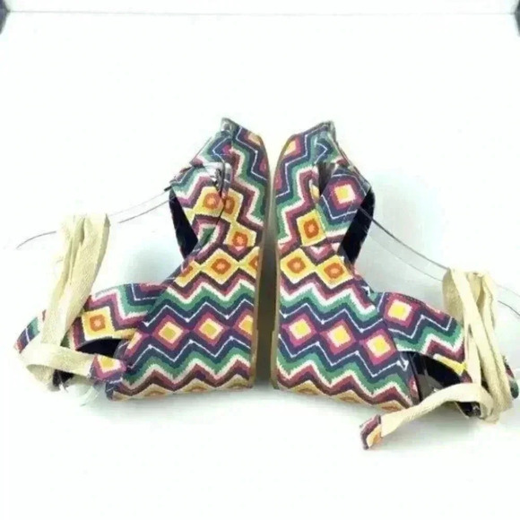 Unionbay platform wedges size 8 powder-u 90s - Picture 5 of 9